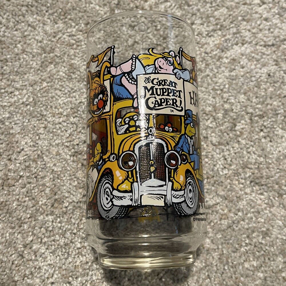 The Great Muppet Caper Happiness Hotel 1981 McDonalds Collector Glass